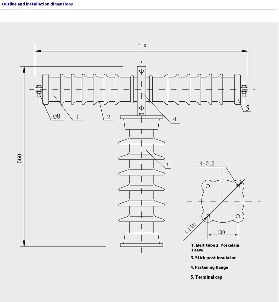 (H)RW9(10)-35/(H)RXW0-35 Drop-Out Fuse (H)RW9(10)-35/(H)RXW0-35 Drop-Out Fuse
