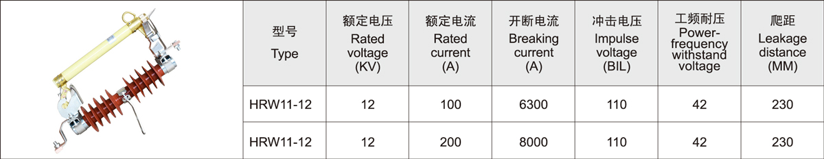 HRW11-12/200 11kv drop out fuse HRW11-12/200 11kv drop out fuse