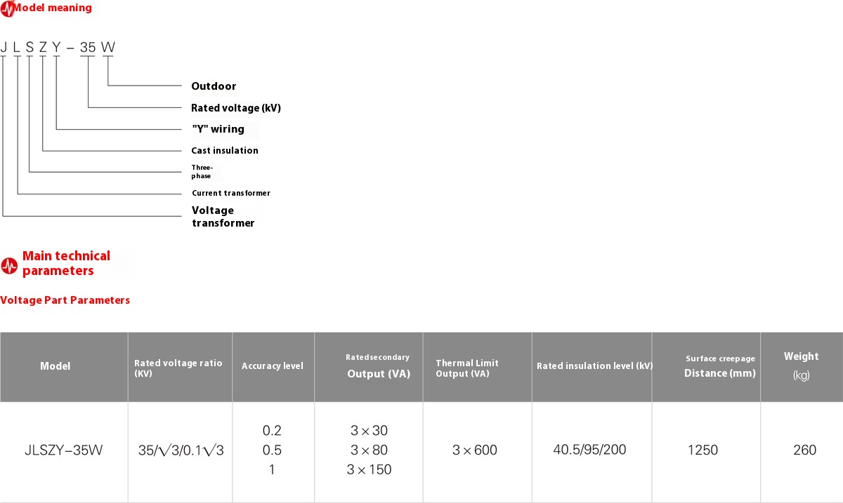JLSZY-35W Outdoor 35kV Combined Instrument Transformer JLSZY-35W Outdoor 35kV Combined Instrument Transformer