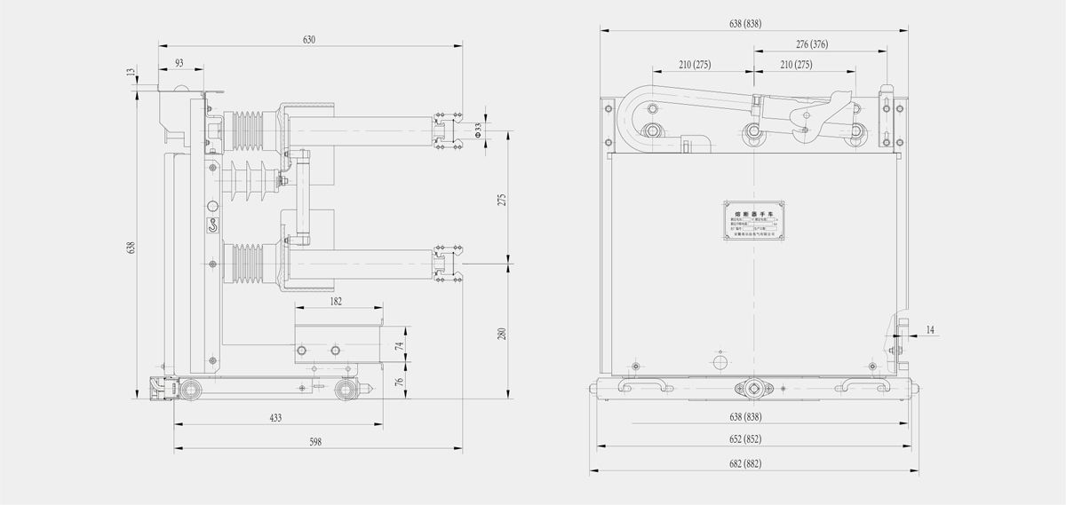 Mid-Mounted Fuse Handcart – Modular Fuse Trolley for Indoor Switchgear Integration Mid-Mounted Fuse Handcart – Modular Fuse Trolley for Indoor Switchgear Integration