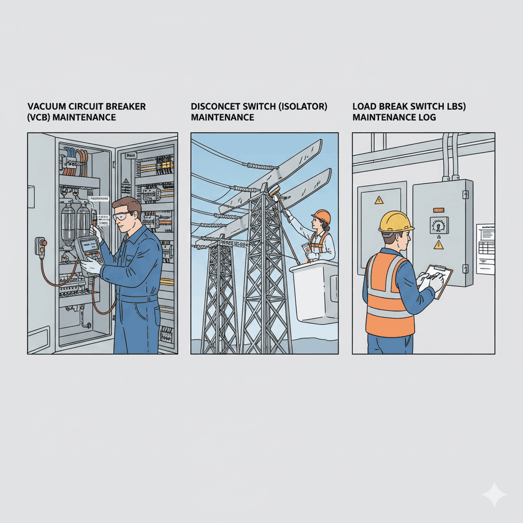 VCB vs LBS vs Disconnect: Functional Hierarchy & Selection Guide VCB vs LBS vs Disconnect: Functional Hierarchy & Selection Guide
