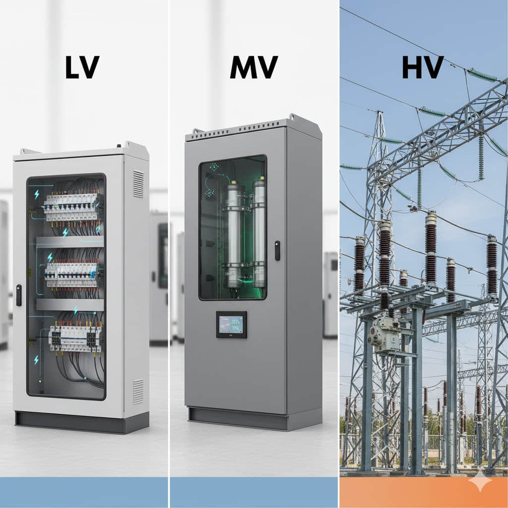The 3 Main Types of Electrical Switchgear (LV, MV, HV) - Expert Guide