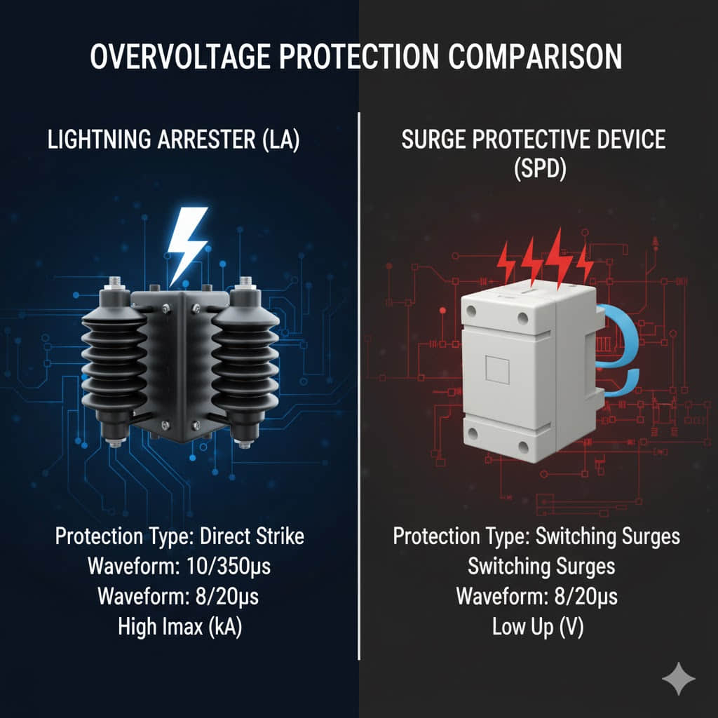 Lightning Arresters vs. Surge Protective Devices (SPDs): The Definitive Guide