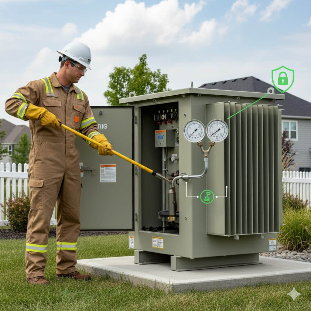 How does a pad mounted transformer work​？