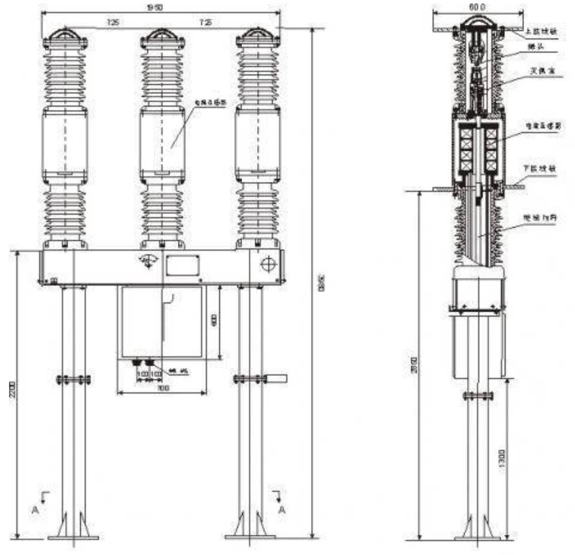 LW38-72.5KV Outdoor High-Voltage SF6 Circuit Breaker LW38-72.5KV Outdoor High-Voltage SF6 Circuit Breaker
