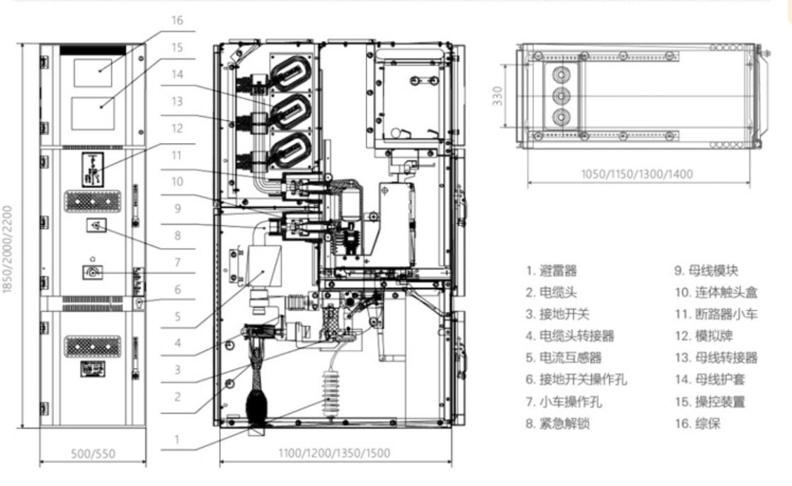KYN550-12 Indoor Armored Removable AC Metal-Clad Switchgear