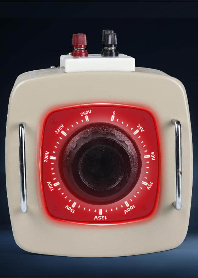 Single-Phase variable autotransformer with Pure Copper Dual Windings
