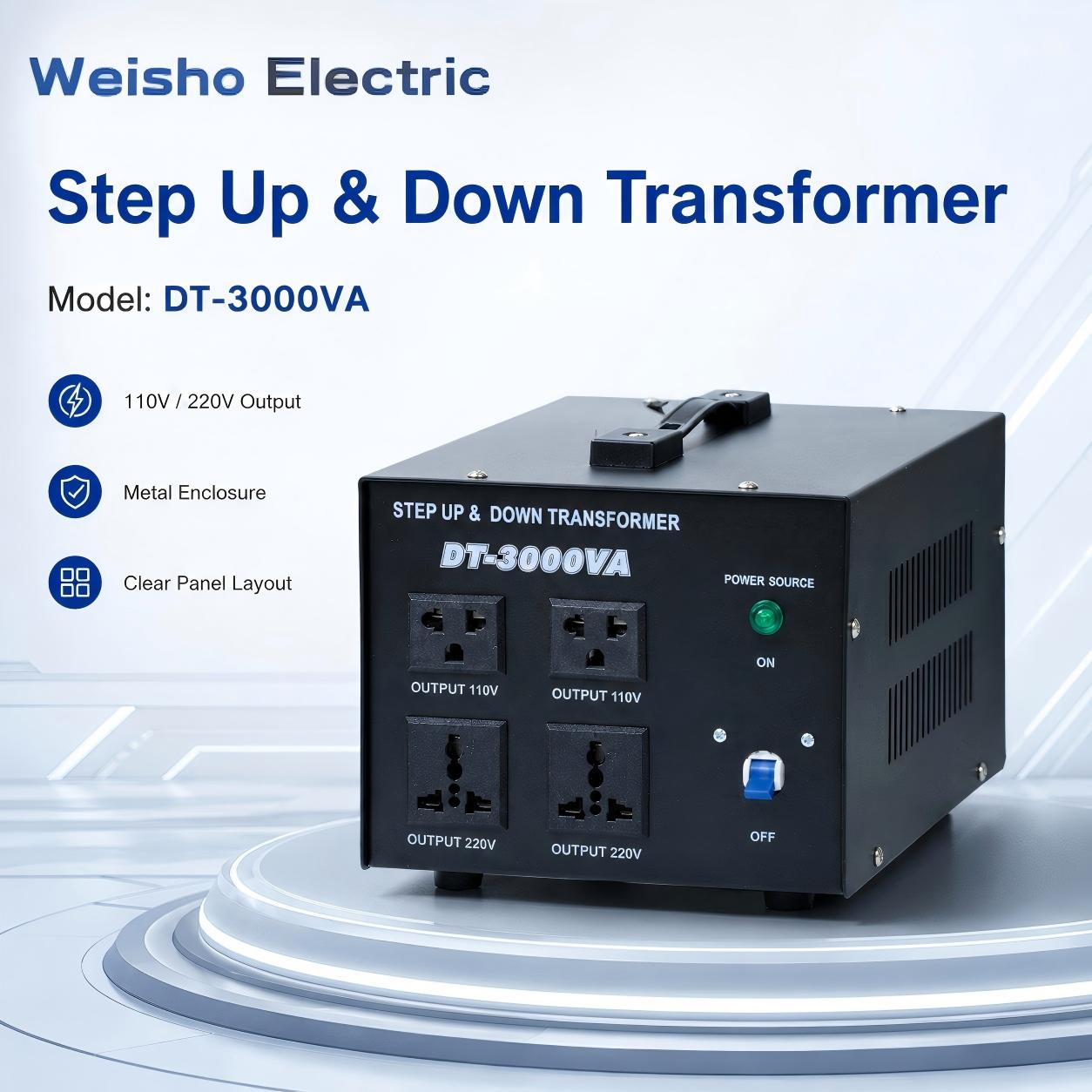 DT Series 110V/220V Step Up & Step Down Autotransformer
