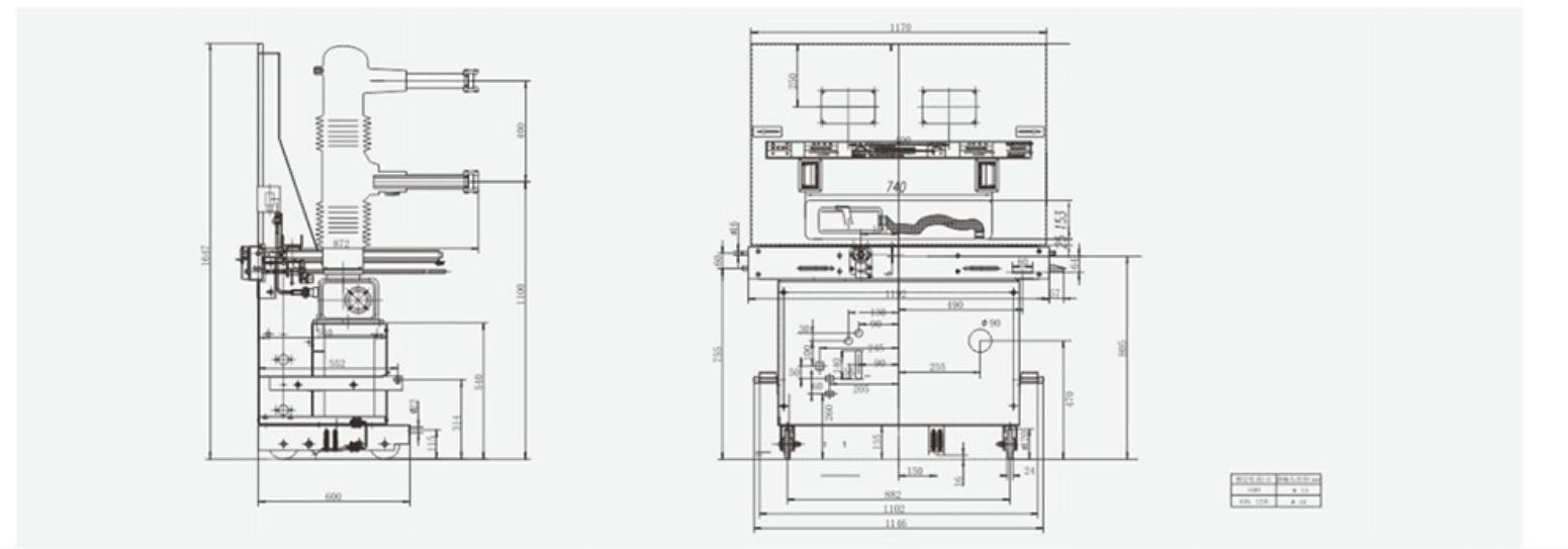 LN2-40.5/1250A-25 Indoor High Voltage SF6 Circuit Breaker