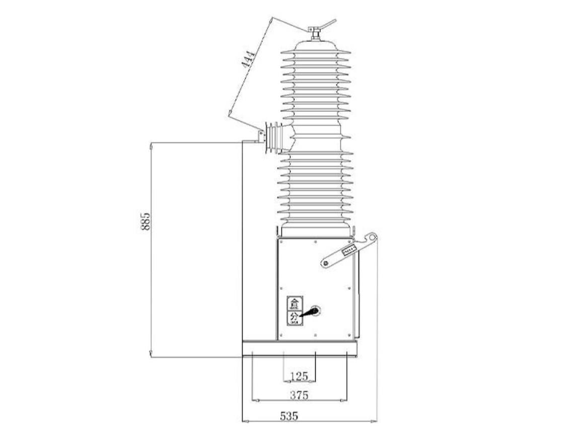 ZW32-40.5 (35kV) Single Pole Outdoor High Voltage Vacuum Circuit Breaker