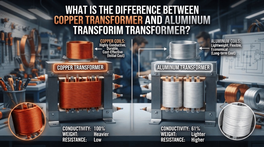 What Is the Difference Between Copper Transformer and Aluminum Transformer?