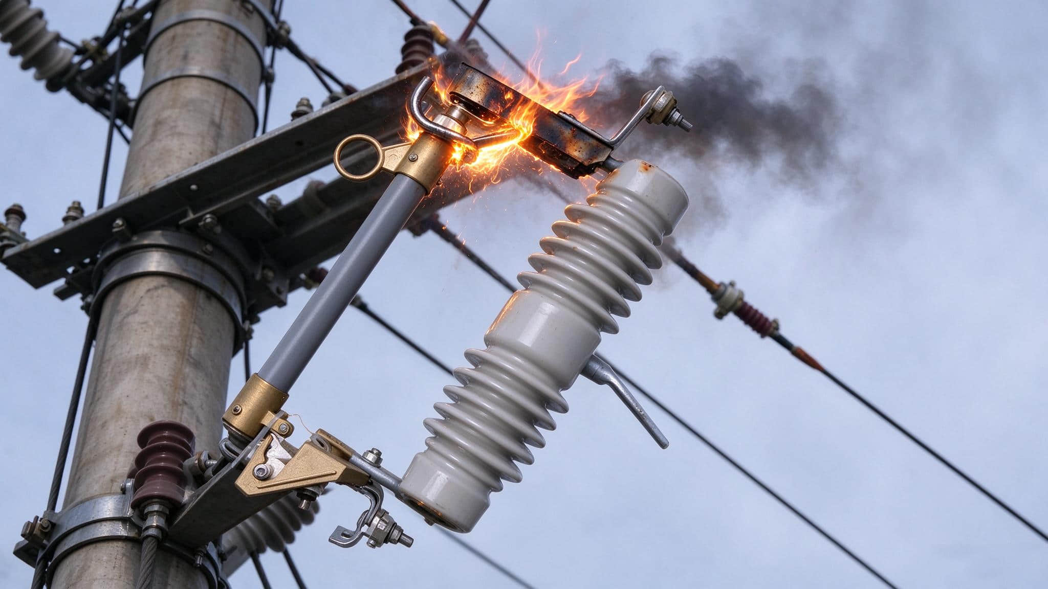 Causes of Fire and Failure to Drop of Drop-out Fuse Under Fault Conditions